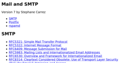 Mail and SMTP