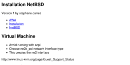 Installation NetBSD