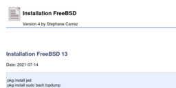 Installation FreeBSD