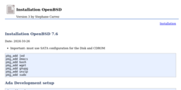Installation OpenBSD